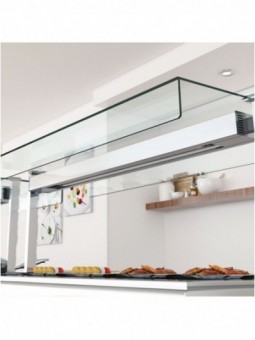 Central "right" glass border on 90° on each side, 3x GN 1/1