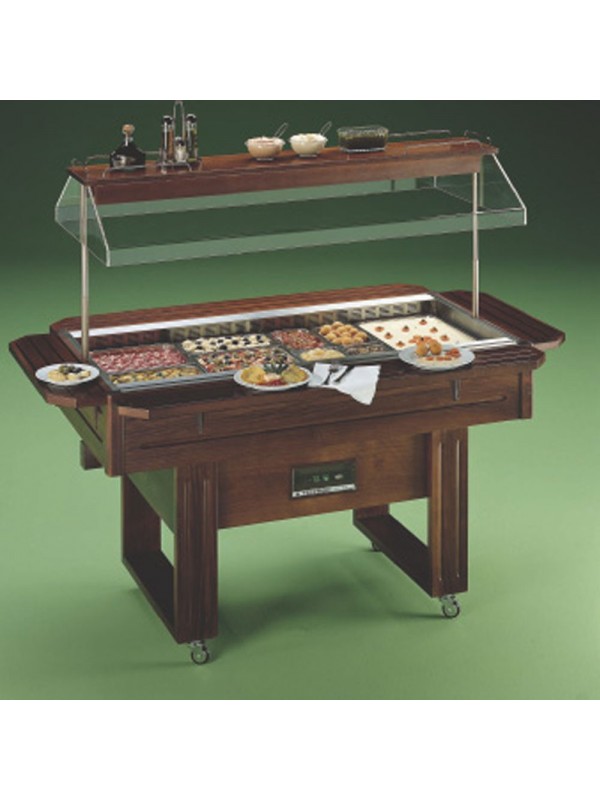 Vitroceramic buffet capacity 4 GN 1/1
