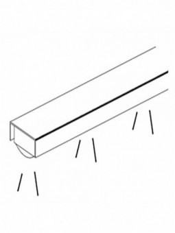Option: LED illumination in decorative molding - (ML)