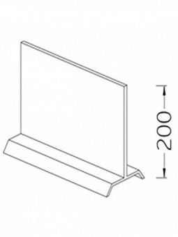 Removable partition for exposure, made of plexiglass