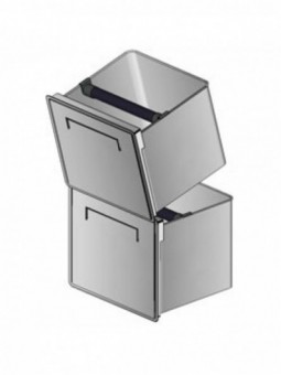 Option: Double hopper coffee machine, for neutral counter - case and neutral rear cabinet