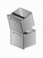 Option: Double hopper coffee machine, for neutral counter - case and neutral rear cabinet