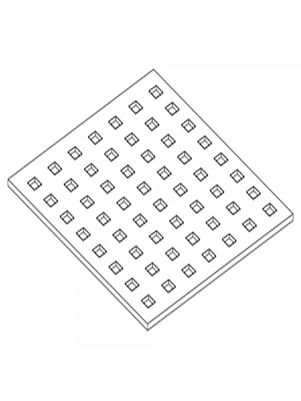 Option: Plateaux d'exposition perforées en acier inox scotch-brite