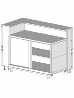Angular counter left neutral, with service tablet