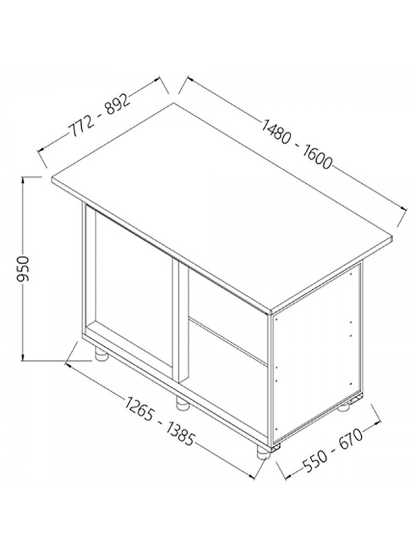 Neutral bar counter units_cashier section (left)