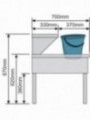 Lave-mains combiné sur piètement