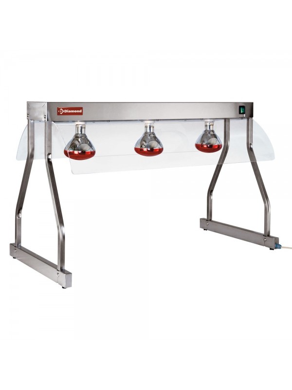 Heating bridge, infrared lights (3x 250 W)