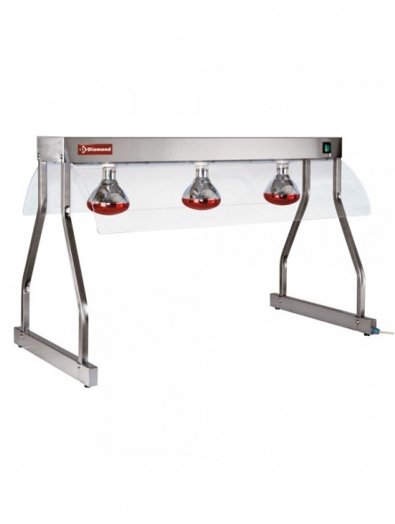 Heating bridge, infrared lights (3x 250 W)