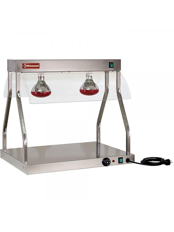 Heating bridge and top, infrared lights (2x 250 W)