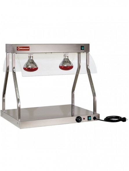 Heating bridge and top, infrared lights (2x 250 W)