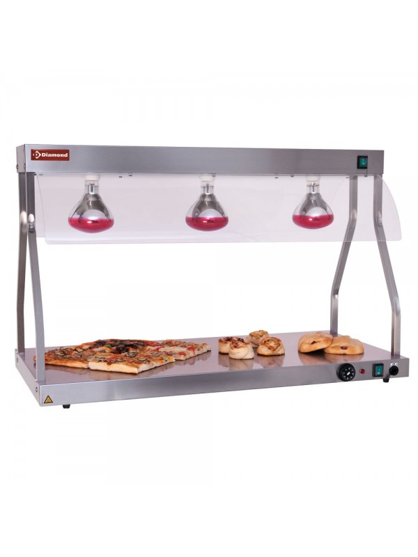 Heating bridge and top, infrared lights (3x 250 W)