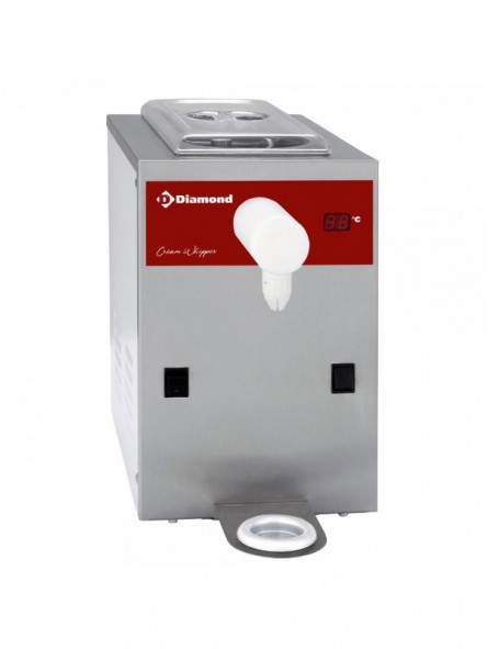 Refrigerated cream whipper in stainless steel, tank 2 L (100 L/h)