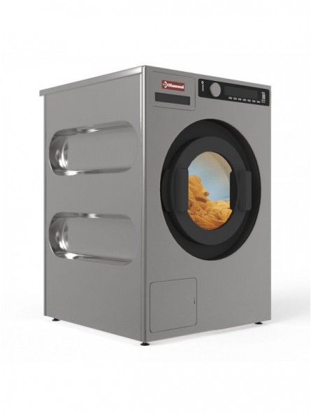 Washing machine with spin-dryer 6,5 kg "inox-titanium", with drain pump