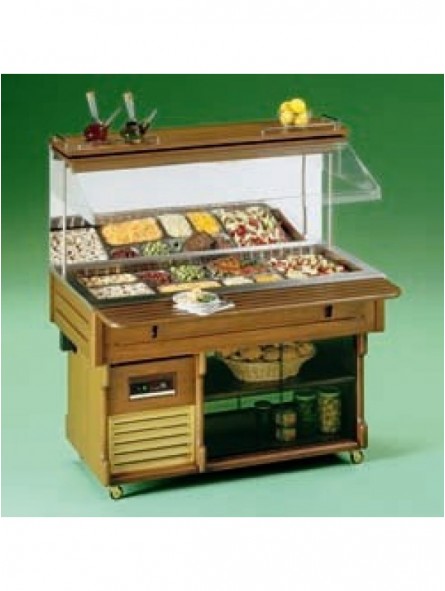 Refrigerated wall buffet capacity 4 GN 1/1