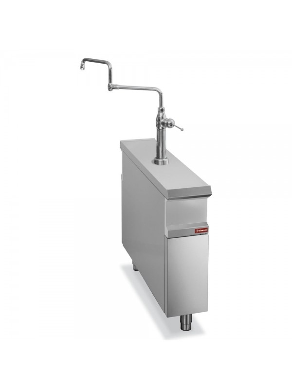 Neutral element, module 1/4, on base, with water column - PASS-THROUGH