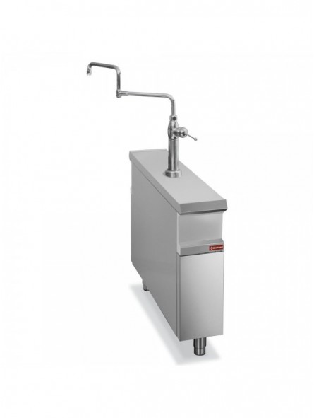 Neutral element, module 1/4, on base, with water column - PASS-THROUGH