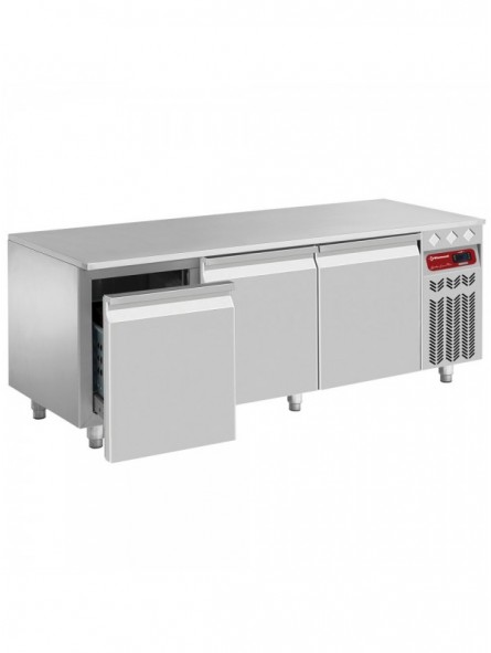 Refrigerated base, 3 drawers GN 1/2 + 1/3 h200 mm