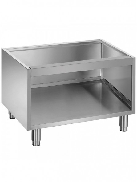 Open base on removable feet in stainless steel