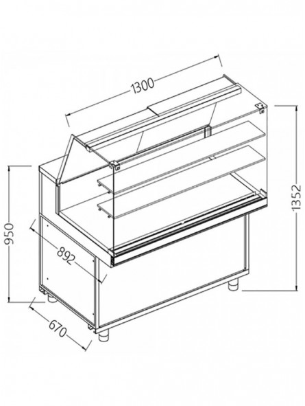 Vitrines neutres pour snacks_vitres hautes