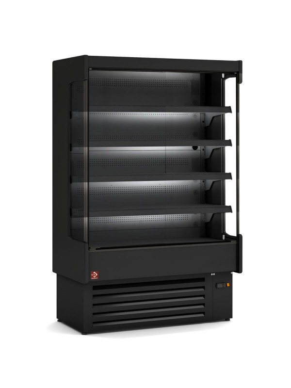 Ventilated refrigerated wall element, with unit