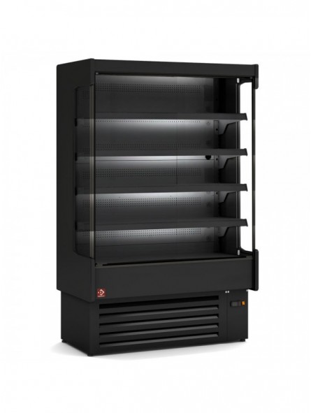 Ventilated refrigerated wall element, with unit