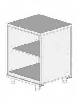 Neutral rear cabinet