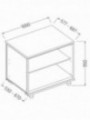 Neutral rear cabinet
