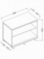 Neutral rear cabinet