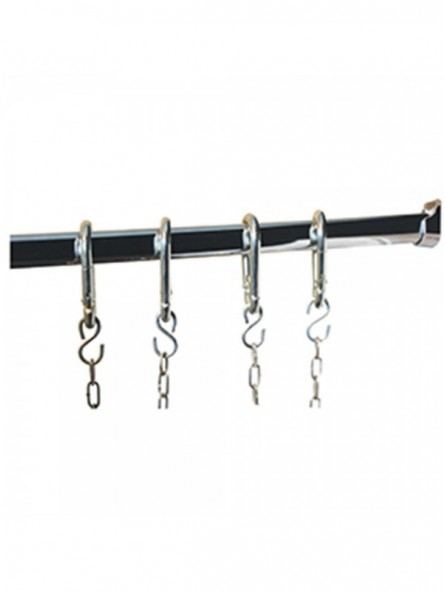 Kit butchery stainless steel bar and 4 hooks (complementary)