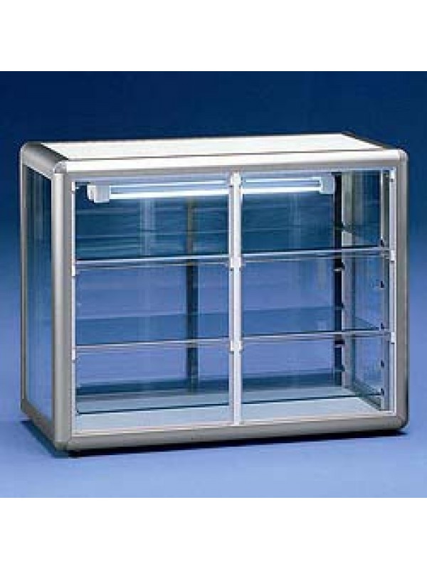 Positive display case 3 glass sides