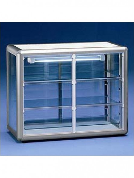 Positive display case 3 glass sides