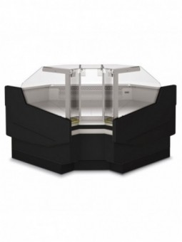90° closed angle, ventilated, 3 sides - BLACK