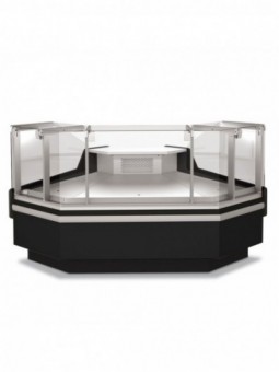 Open corner 90°, ventilated, 3 sides - BLACK