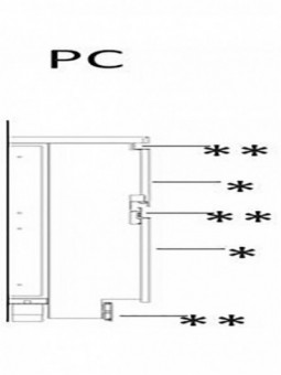Decorative pediment kit neutral counter, wooden panel, plinth and moldings