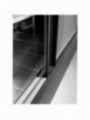 Ventilated refrigerated wall unit with glass sliding doors - BLACK