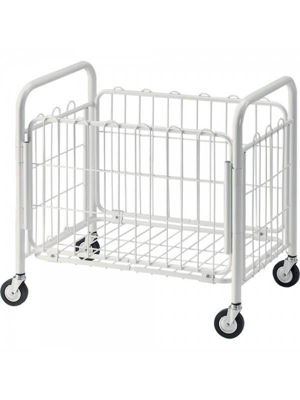 Laundry basket on castors, folding