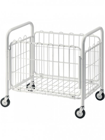Laundry basket on castors, folding