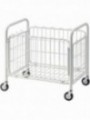 Laundry basket on castors, folding