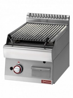 Lavastone grill - 1/2 module, cooking grill in cast iron "double face"