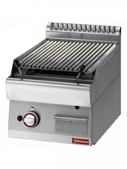Lavasteengrill - 1/2 module - bakrooster in gietijzer "double face"