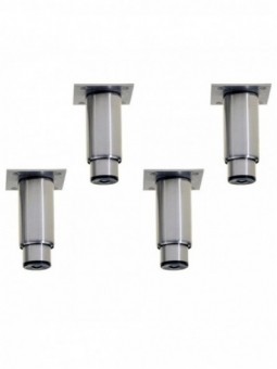 Kit 4 adjustable feet in stainless steel for cupboards