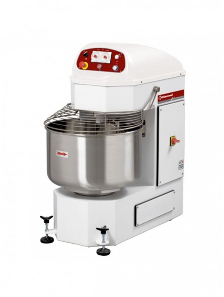 Automatic kneading machines with spiral, 2 speeds, 2 timers, 60 Kg