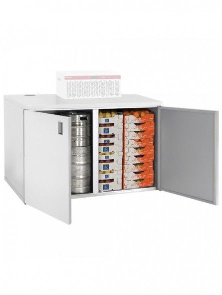 Storage cabinet, 1000 liters, 2 doors (without unit)