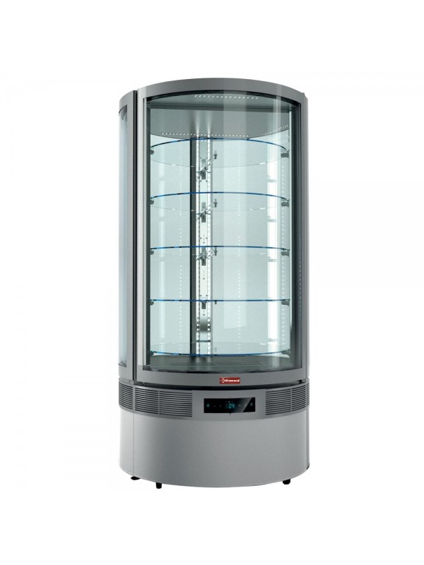 Cylindrical FULL vitrine, 5 levels, ventilated