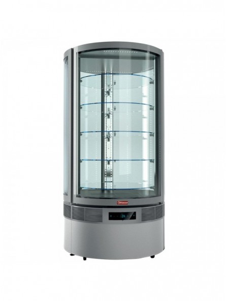Cylindrical FULL vitrine, 5 levels, ventilated