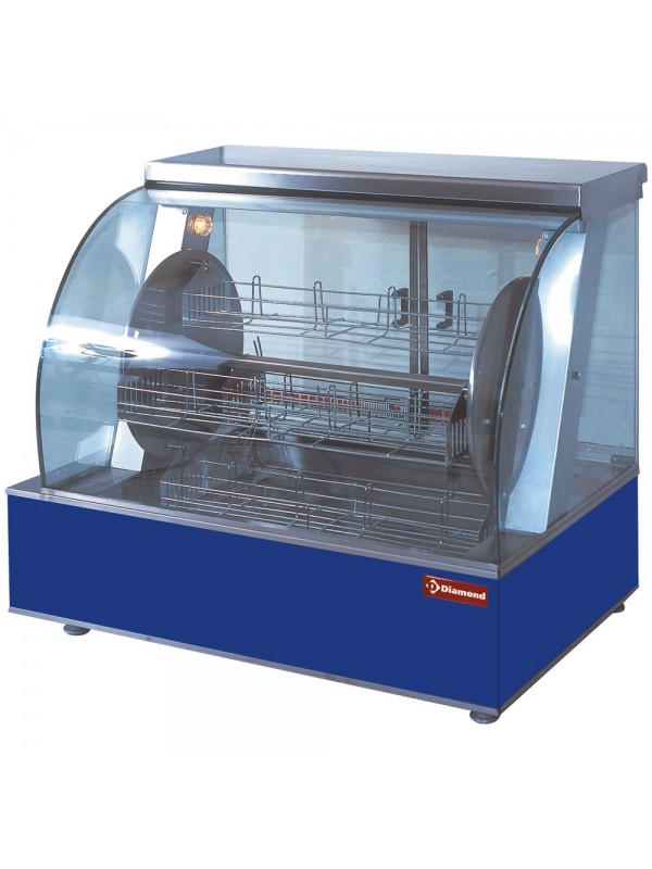 Electric rotating roaster, 4 baskets, 16-20 chickens