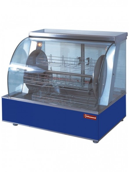 Electric rotating roaster, 4 baskets, 16-20 chickens