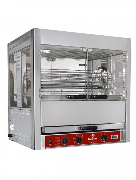 Rotating rotisserie, 25 chickens