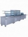Element with refrigerated top on open cupboard