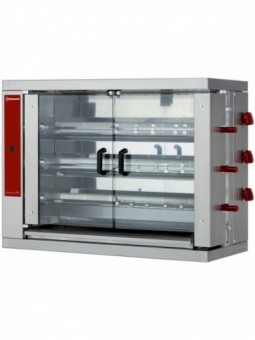 Gas chicken roaster, 3 spits (18 chicken)
